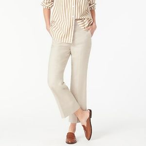 SOLD on another site NWT J.Crew Hayden crop pant lined stretch linen